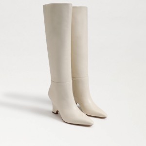 Botas Sam Edelman Vance Knee High Mujer Modern Ivory | DESVO84961