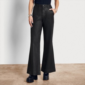 Pantalones Sam Edelman Bay Flare Denim Accessories Negras | ESZPD84256