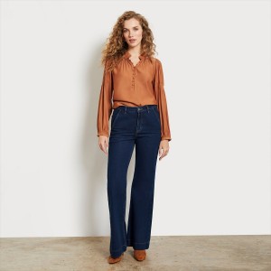 Pantalones Sam Edelman High Rise Bay Flare Trouser Pant Accessories Atlantic | DESKV78248