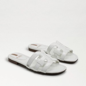 Sandalias Sam Edelman Bay Chanclas Mujer Blancas | GESUC41724