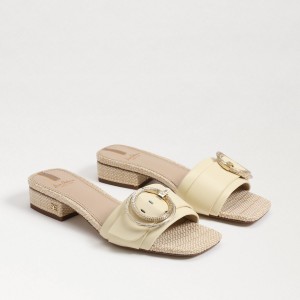 Sandalias Sam Edelman Delfi Chanclas Mujer Bleached Wheat | FESUI44370