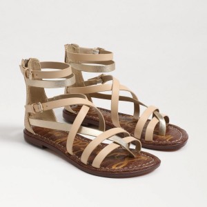 Sandalias Sam Edelman Gibbs Gladiator Mujer Natural Sand | ESDYB36149