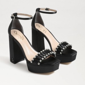 Sandalias Sam Edelman Ninette Plataforma Mujer Negras | ESZDE17263