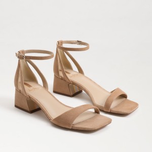 Sandalias Sam Edelman Wilson Kitten Mujer Golden Caramel | ESJKU12907