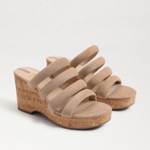 Sandalias Sam Edelman Yuki Plataforma Mujer Golden Caramel | ESJVR65699