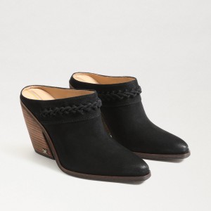 Tacones Sam Edelman Alison Western Mule Mujer Negras | ESEAH65423