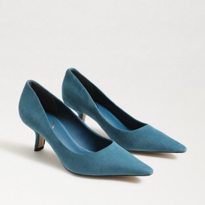 Tacones Sam Edelman Bianka Kitten Pump Mujer Indigo | AESDF52451