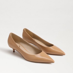 Tacones Sam Edelman Franci Kitten Pump Mujer Luxe Tan | ZESMJ51948