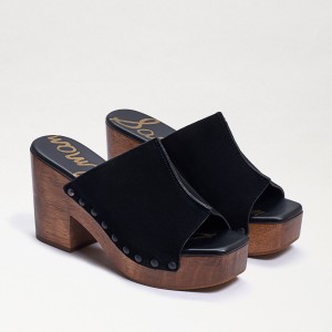 Tacones Sam Edelman Josselyn Mule Mujer Negras | LESTR74546