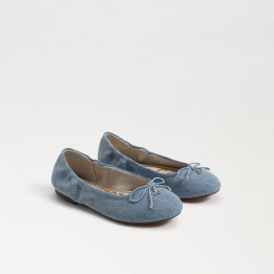 Zapatos Planos Sam Edelman Felicia Ballet Niña Azules | ESZDE98740