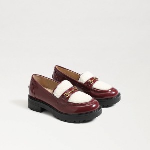 Zapatos Planos Sam Edelman Tully Niña Bordeaux | YESVQ85273