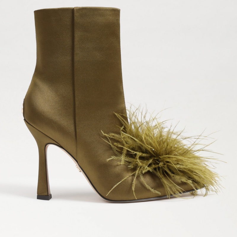 Botas Sam Edelman Ency Feather Mujer Verde Oliva | BESSD77250