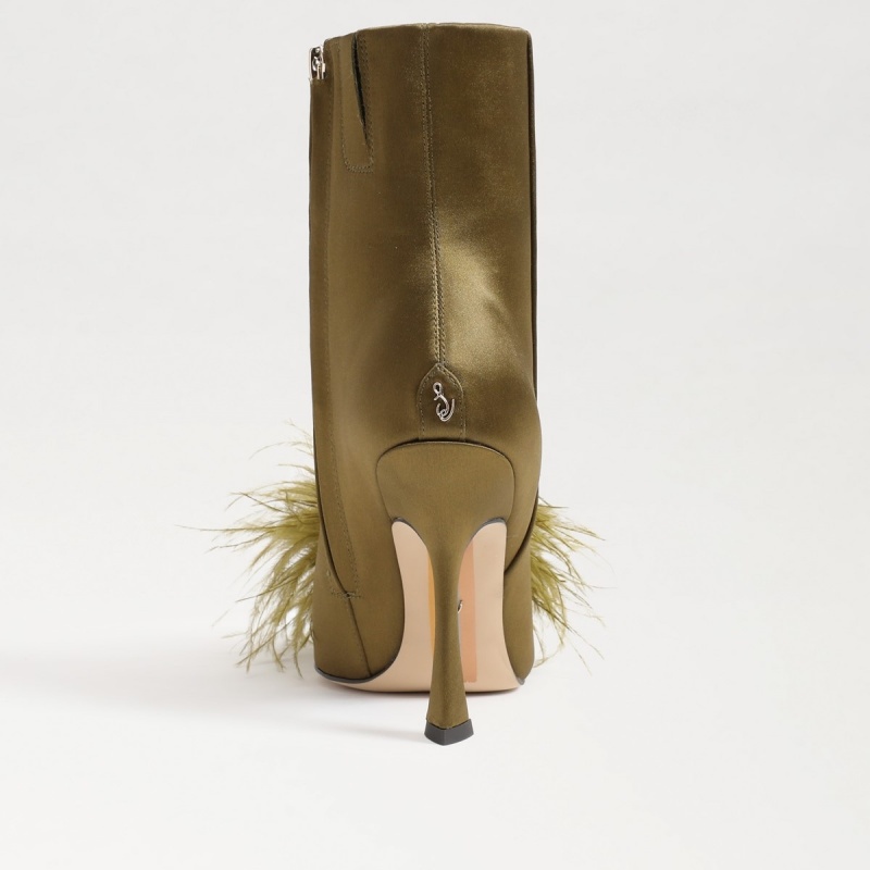 Botas Sam Edelman Ency Feather Mujer Verde Oliva | BESSD77250