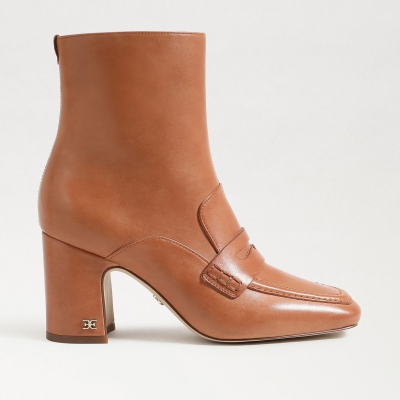 Botas Sam Edelman Fenna Ankle Mujer Saddle | DESKV21848