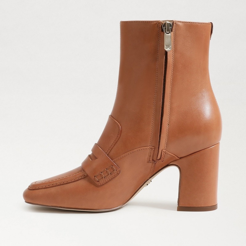 Botas Sam Edelman Fenna Ankle Mujer Saddle | DESKV21848