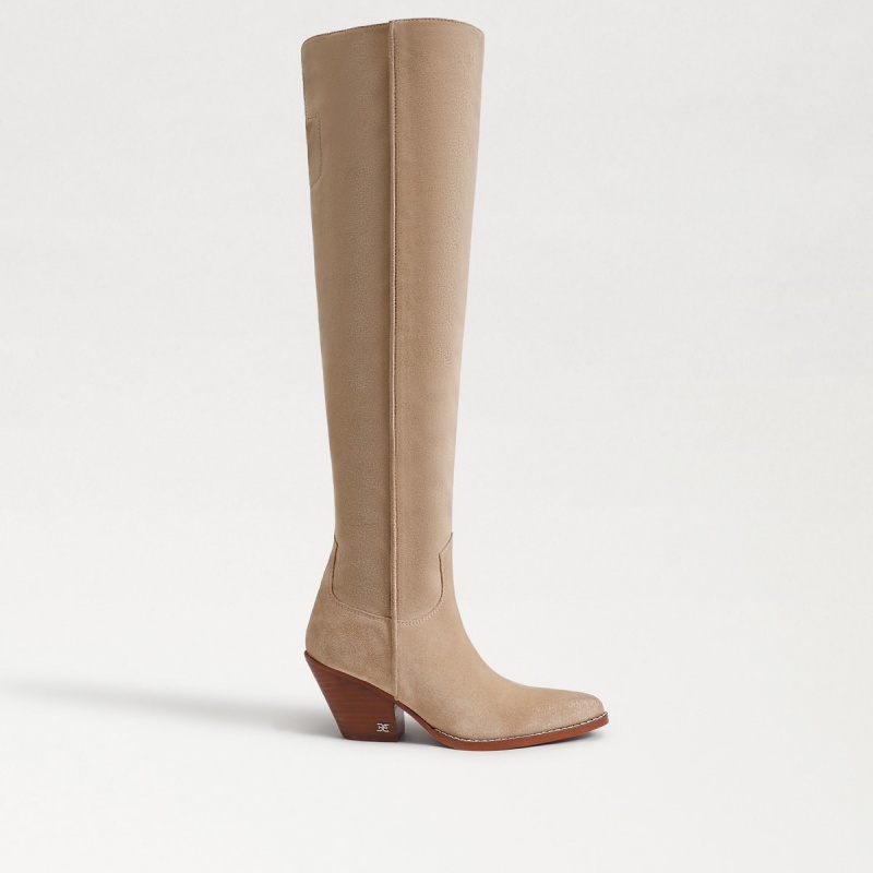 Botas Sam Edelman Julee Over The Knee Mujer Taupe | ESDFL53935