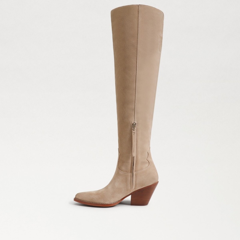 Botas Sam Edelman Julee Over The Knee Mujer Taupe | ESDFL53935