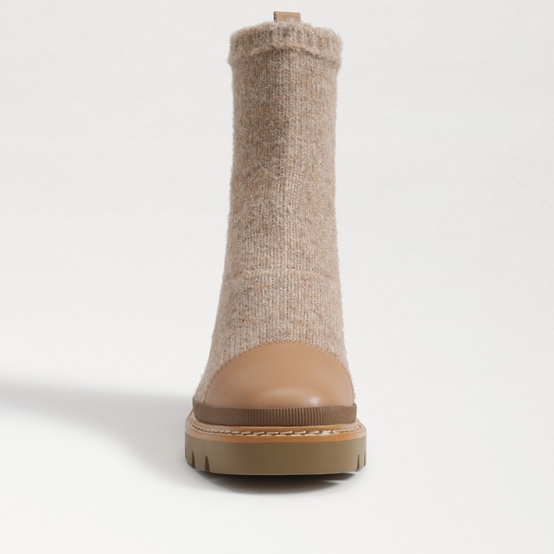 Botas Sam Edelman Rozanna Knit Mujer Luxe Tan | ESCVG12956