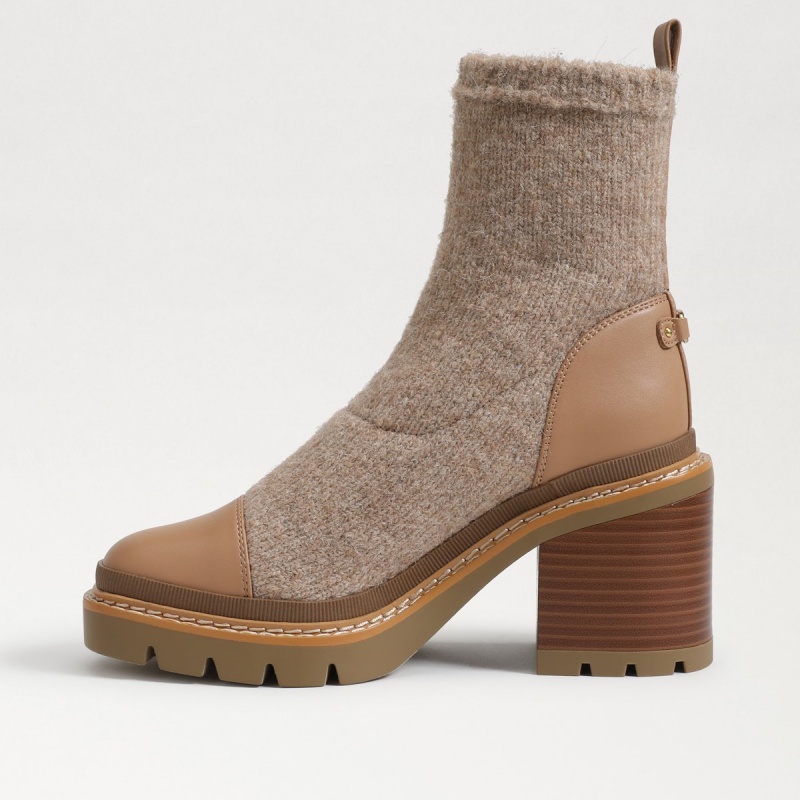 Botas Sam Edelman Rozanna Knit Mujer Luxe Tan | ESCVG12956