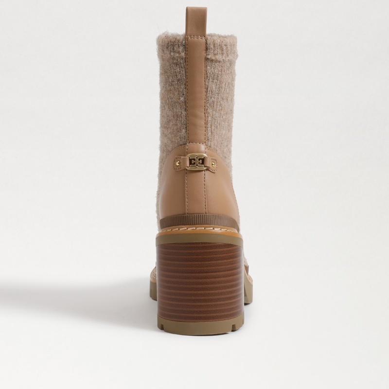 Botas Sam Edelman Rozanna Knit Mujer Luxe Tan | ESCVG12956