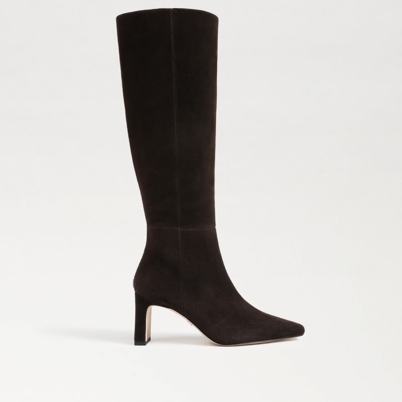 Botas Sam Edelman Sylvia Anchos Calf Knee High Mujer Chocolate Marrones | QESWA12944