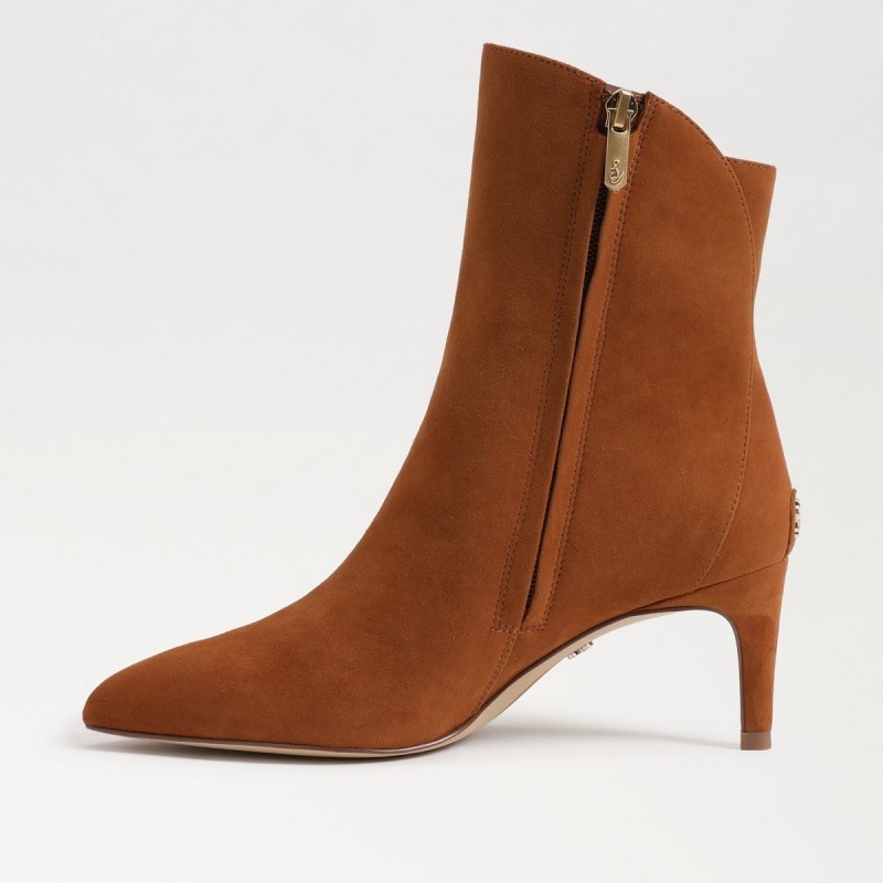 Botas Sam Edelman Usha Ankle Mujer Marrones | BESSD47651