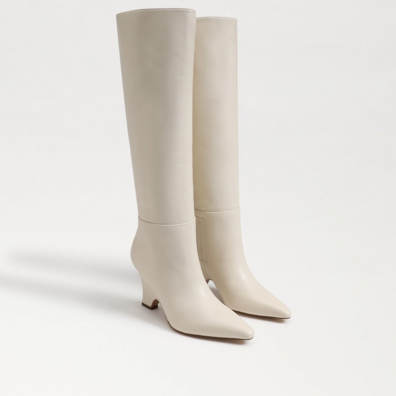 Botas Sam Edelman Vance Knee High Mujer Modern Ivory | DESVO84961