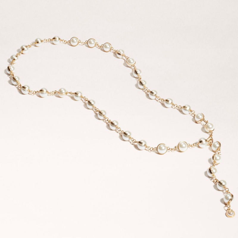 Cinturones Sam Edelman Pearl Chain Accessories Pearl | ESXBR20015