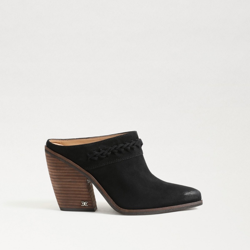 Mulas Sam Edelman Alison Western Mujer Negras | ESEGJ49626