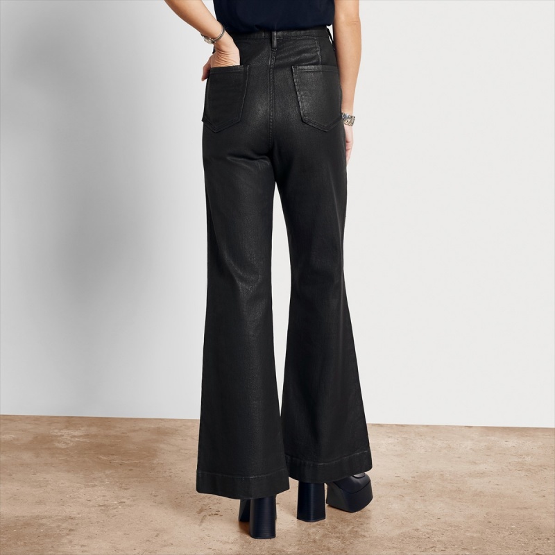 Pantalones Sam Edelman Bay Flare Denim Accessories Negras | ESZPD84256