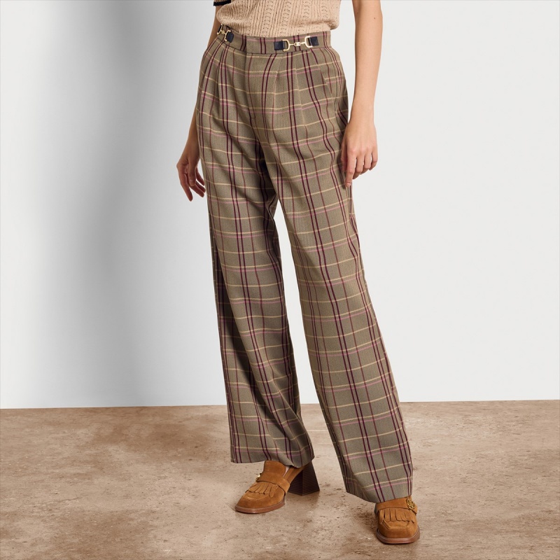 Pantalones Sam Edelman Codie Anchos Pant Accessories Emi Plaid | UESTG63281