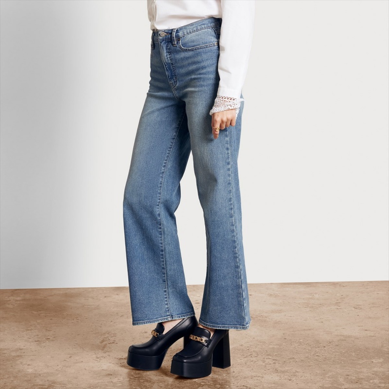 Pantalones Sam Edelman Codie High Rise Anchos Leg Denim Accessories Fremont | YESVQ89326