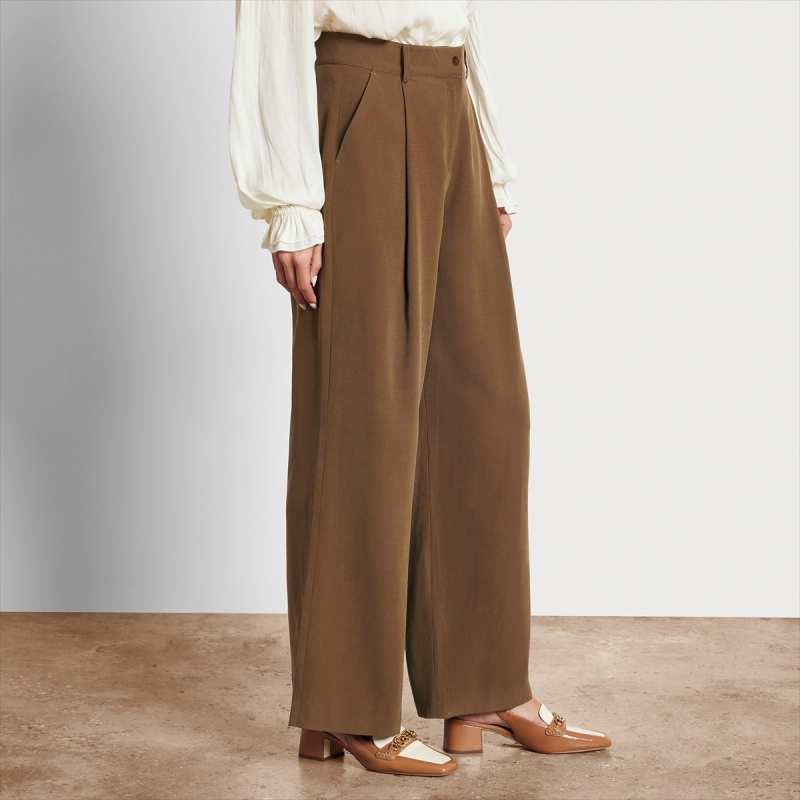 Pantalones Sam Edelman High Rise Aminah Trouser Accessories Rubber | ESCIF59864