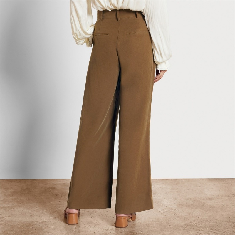 Pantalones Sam Edelman High Rise Aminah Trouser Accessories Rubber | ESCIF59864