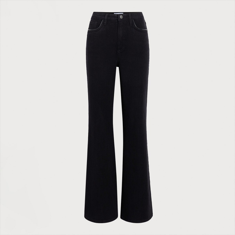 Pantalones Sam Edelman High Rise Bay Flare Accessories Negras | AESWC29807