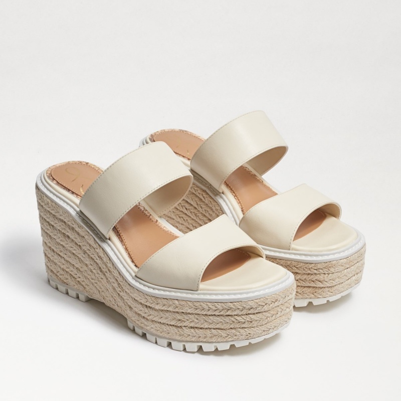 Sandalias Cuña Sam Edelman Luca Mujer Modern Ivory | UESND99340