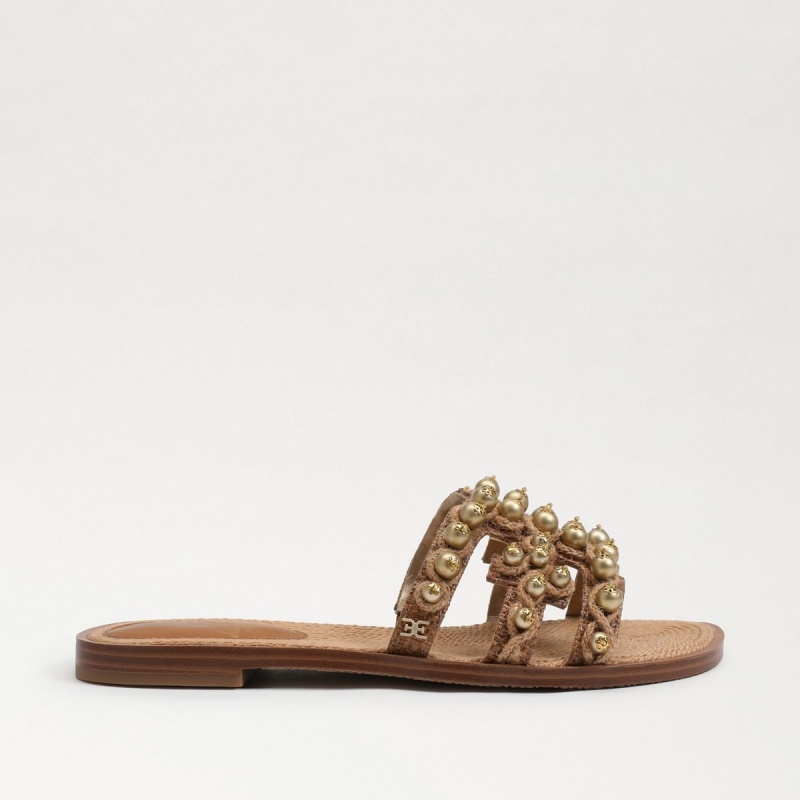 Sandalias Sam Edelman Bay Soleil Chanclas Mujer Cuoio | TESWZ96188