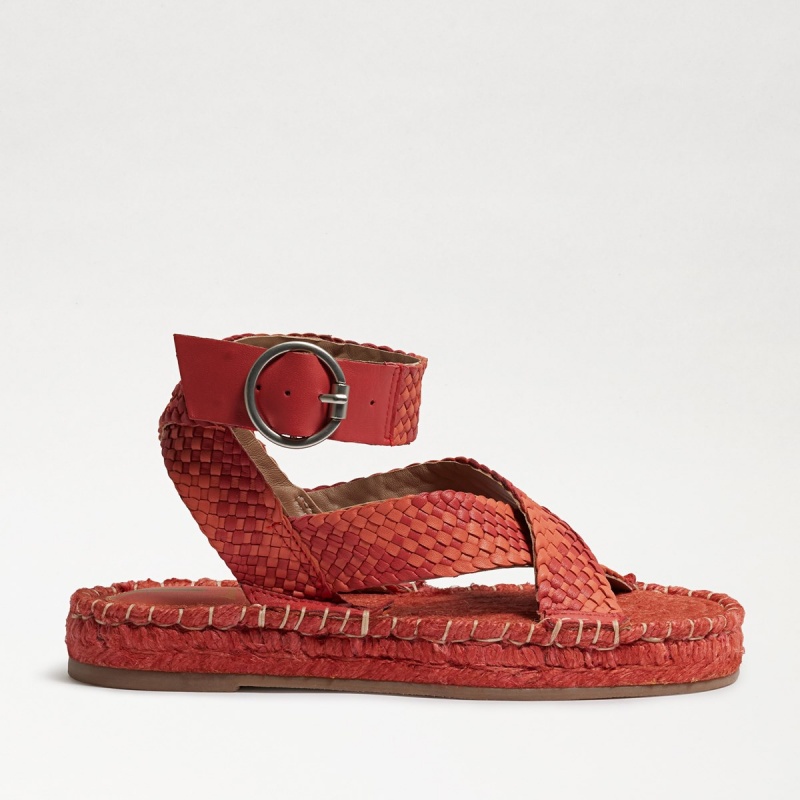 Sandalias Sam Edelman Dakota Plataforma Mujer Bright Poppy | ZESNQ79700