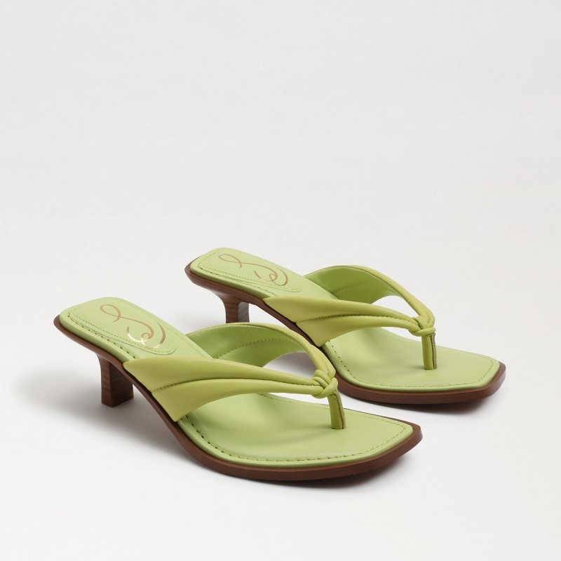 Sandalias Sam Edelman Daphney Tanga Mujer Kiwi Leather | ESJVR11899