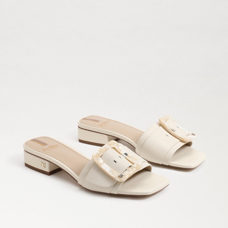 Sandalias Sam Edelman Deacon Chanclas Mujer Modern Ivory | FESHY69284