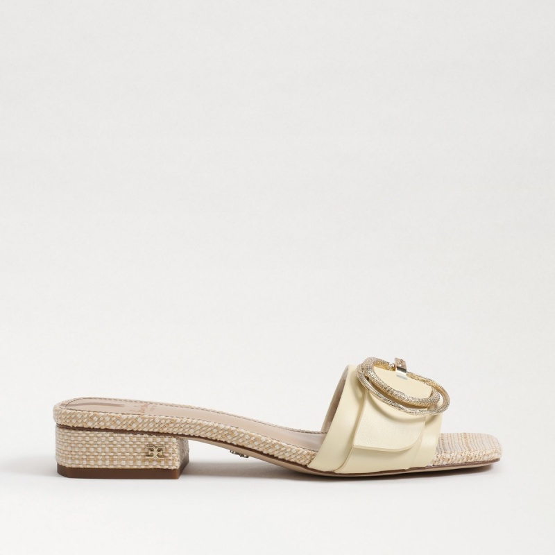 Sandalias Sam Edelman Delfi Chanclas Mujer Bleached Wheat | FESUI44370