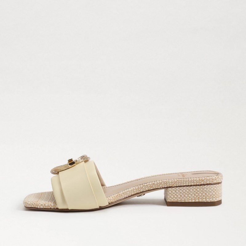 Sandalias Sam Edelman Delfi Chanclas Mujer Bleached Wheat | FESUI44370