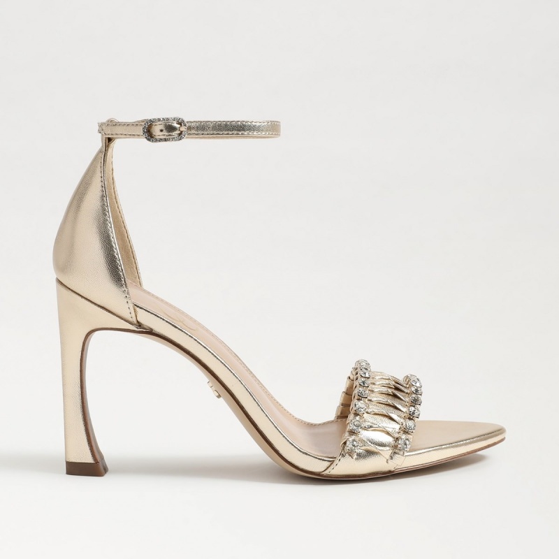 Sandalias Sam Edelman Evelynn Tiras Mujer Doradas | ESJZR65509