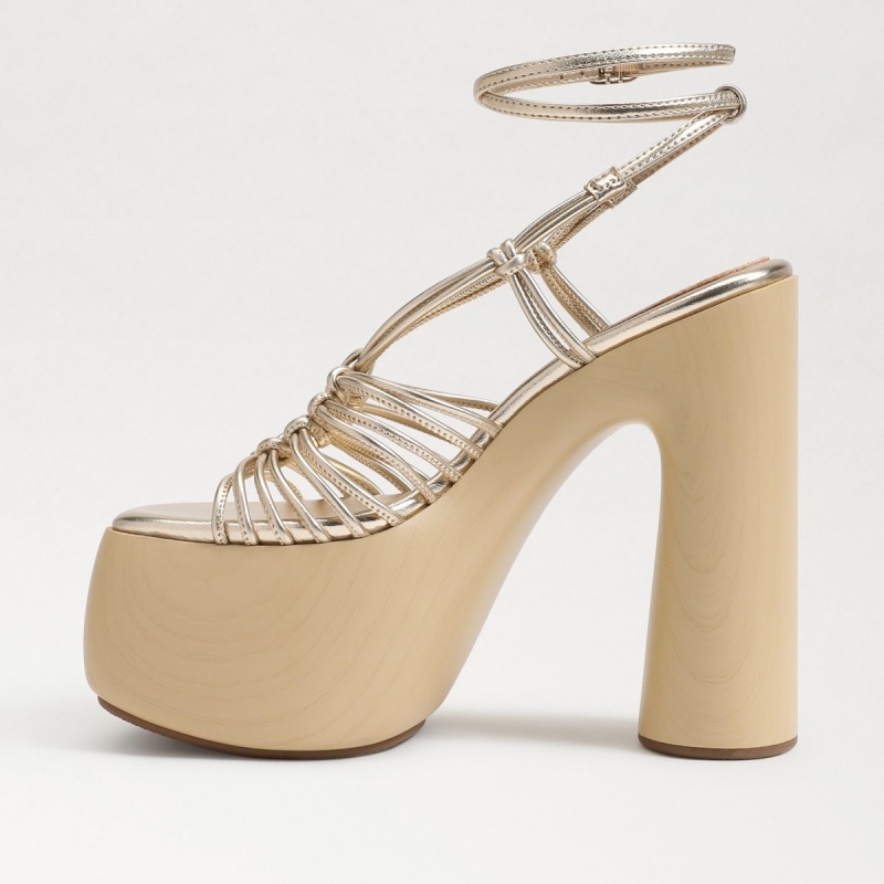 Sandalias Sam Edelman Gia Plataforma Mujer Doradas | ESZPD49418