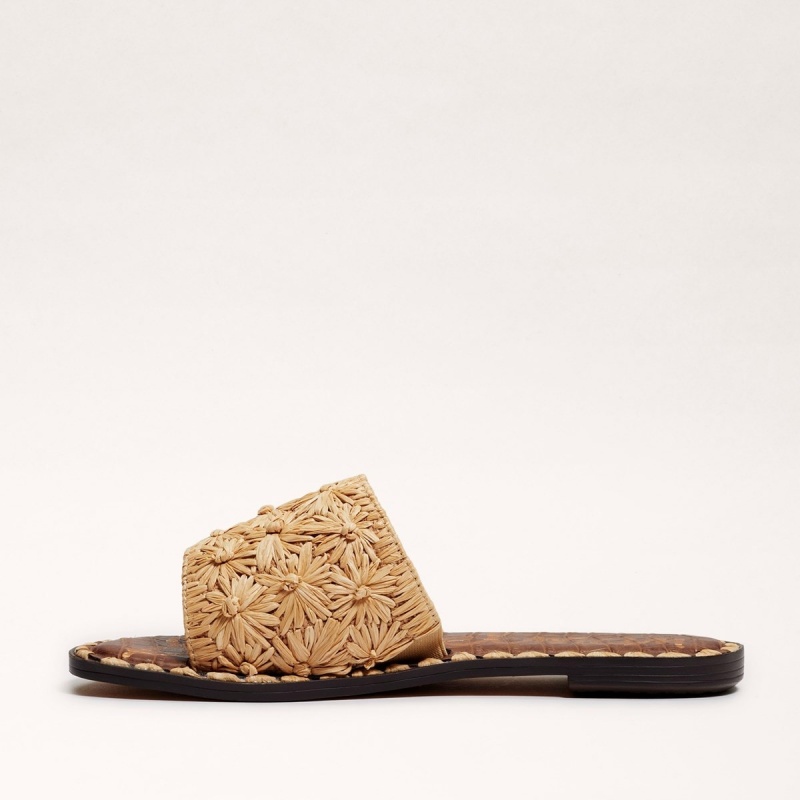 Sandalias Sam Edelman Giovanna Raffia Chanclas Mujer Beechwood | SESVO45334