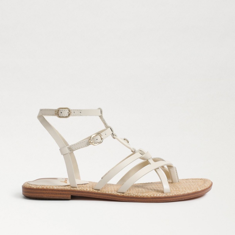 Sandalias Sam Edelman Gwen Gladiator Mujer Modern Ivory | ZESMJ98034