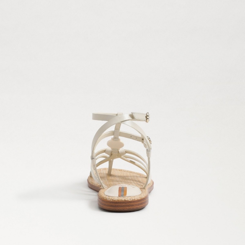 Sandalias Sam Edelman Gwen Gladiator Mujer Modern Ivory | ZESMJ98034