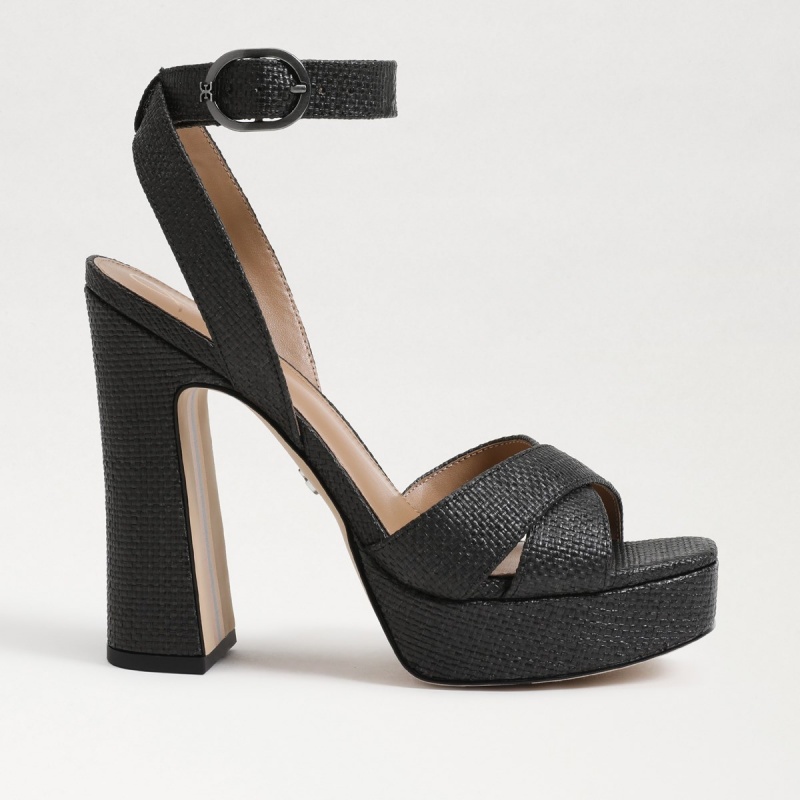 Sandalias Sam Edelman Kayna Plataforma Mujer Negras | DESKV39182