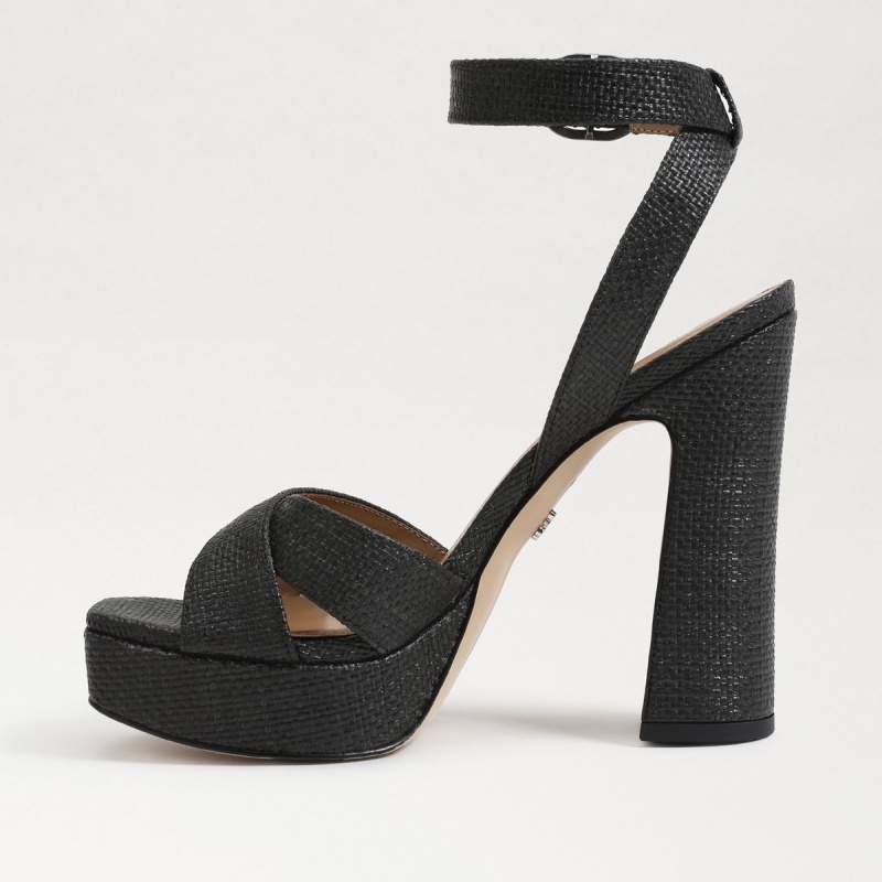 Sandalias Sam Edelman Kayna Plataforma Mujer Negras | DESKV39182