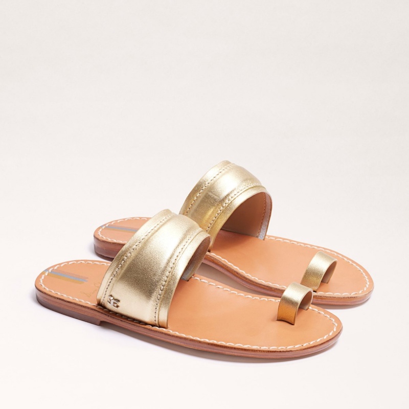 Sandalias Sam Edelman Margit Puntera Ring Mujer Doradas | EESHC24181